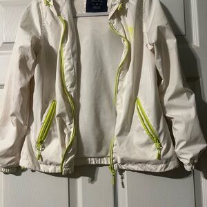 White Jacket with Neon Accents